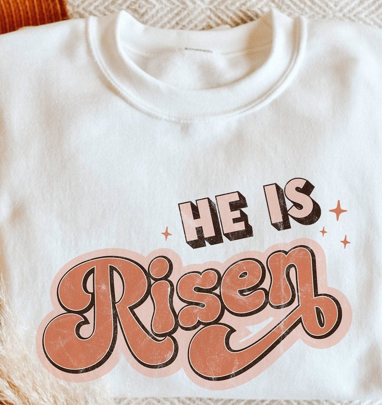 ❀He is risen Easter Retro PNG Sublimation - SVGix