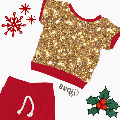 Silver /Gold Glitter Seamless Pattern