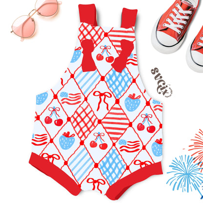 4th Strawberry Cherry Coquette Seamless
