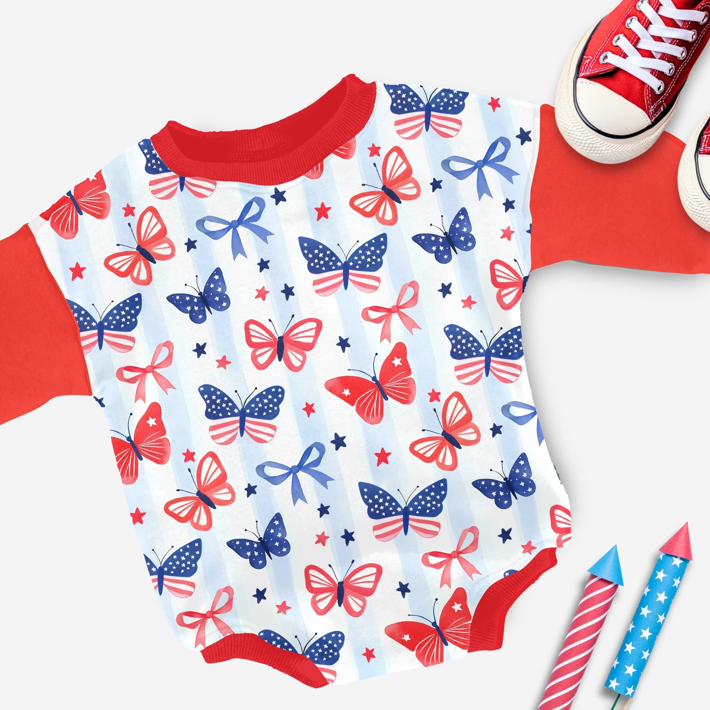 4th July Butterfly Coquette Seamless