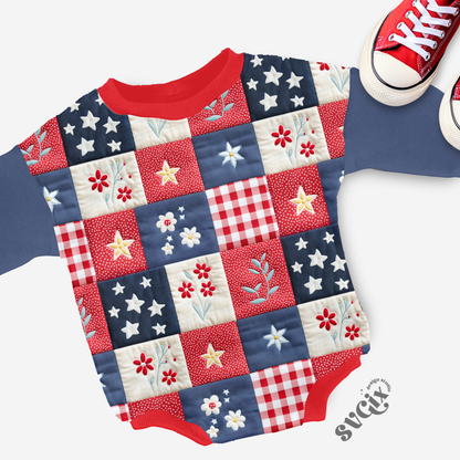 Fourth of July Patchwork Seamless