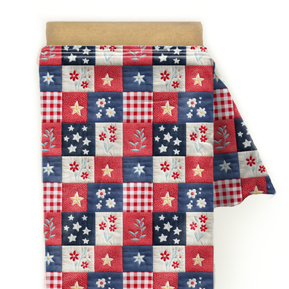 Fourth of July Patchwork Seamless