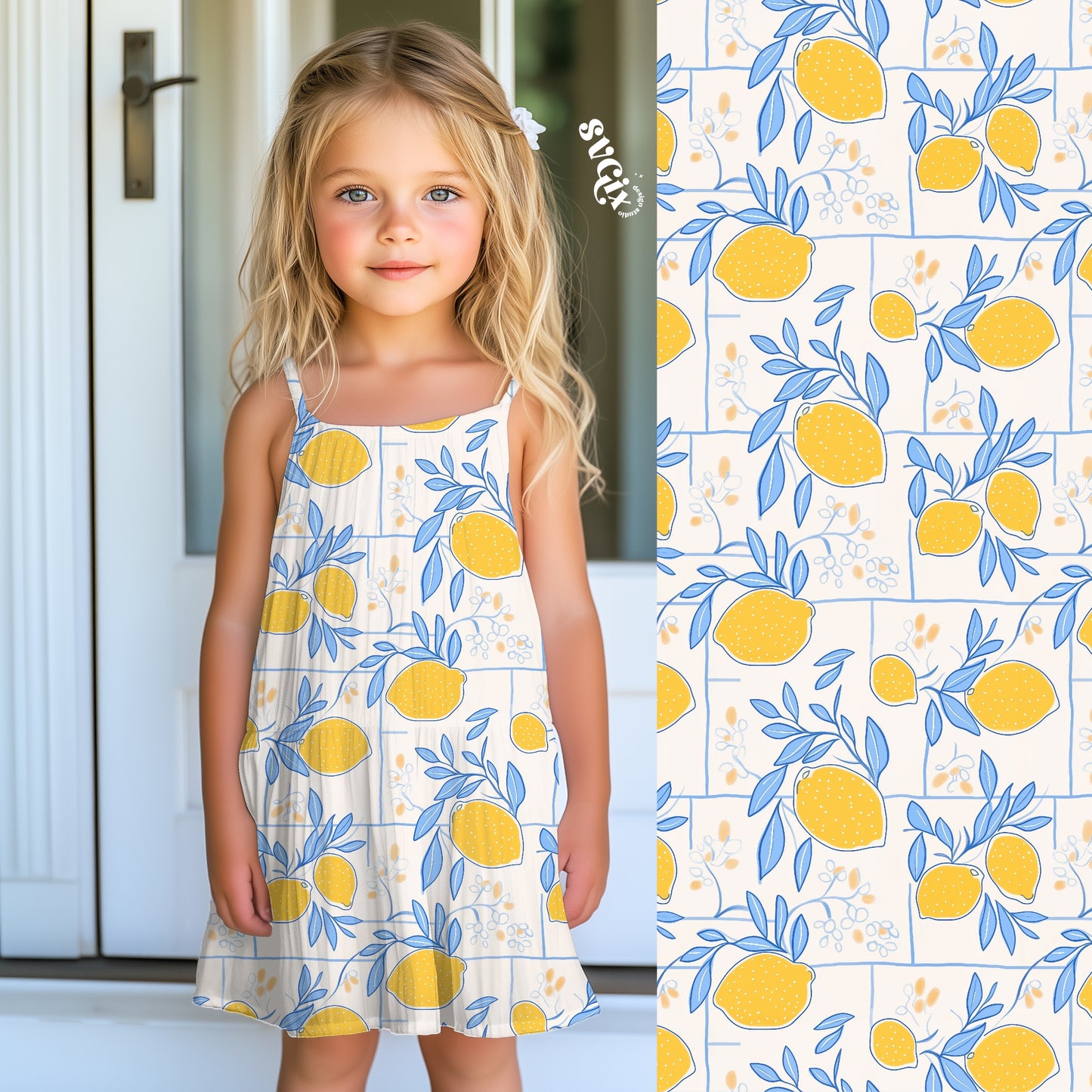 Amalfi Lemons Seamless Pattern
