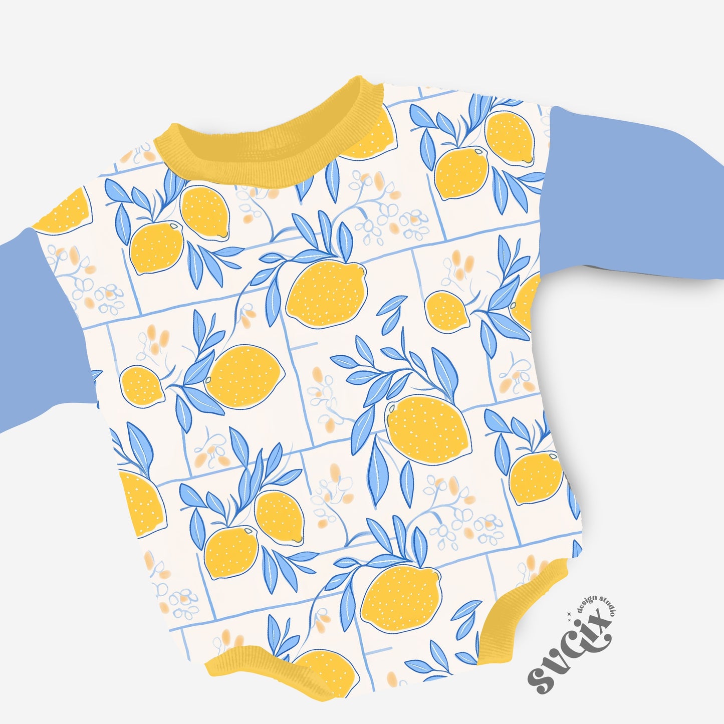 Amalfi Lemons Seamless Pattern