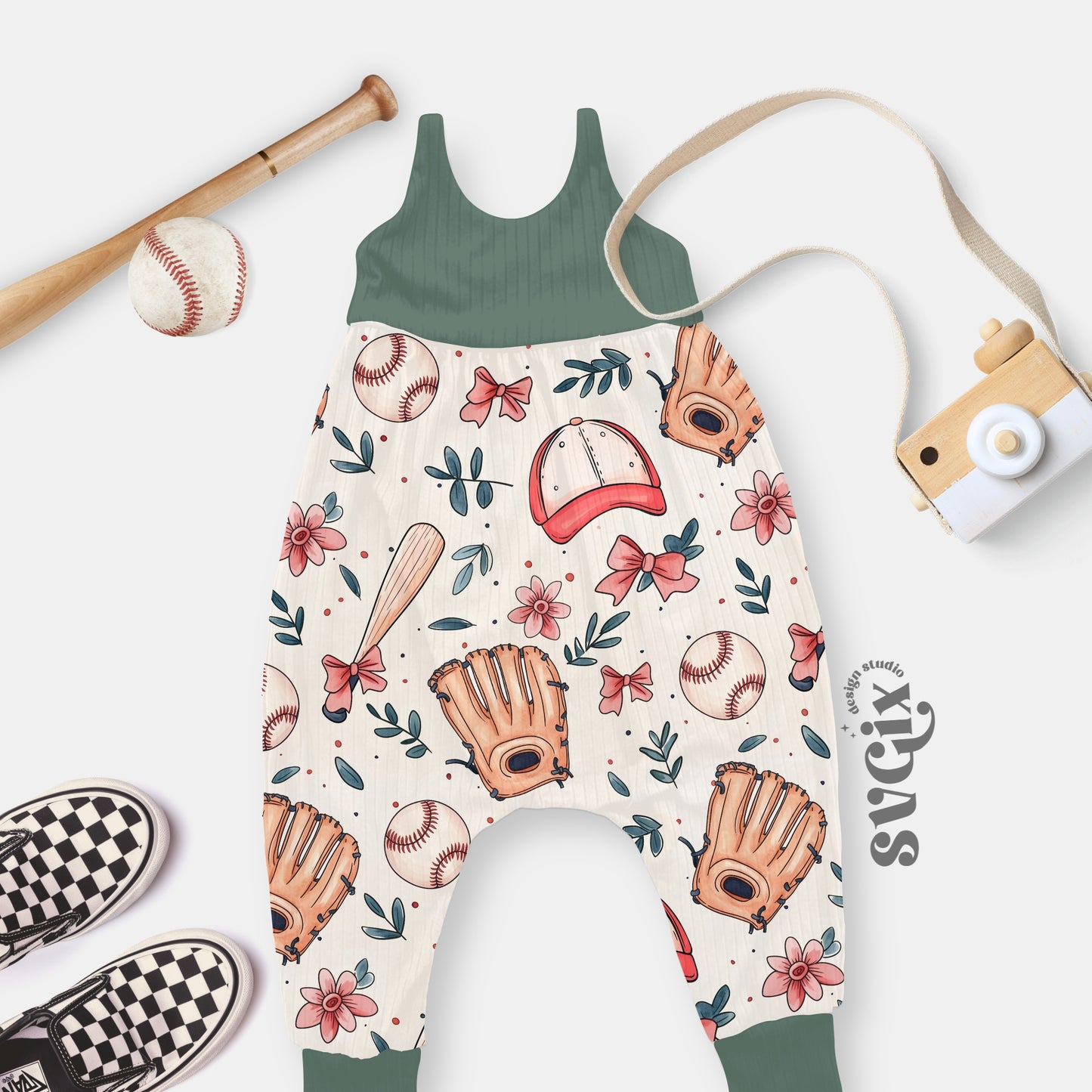 Girly Baseball Seamless