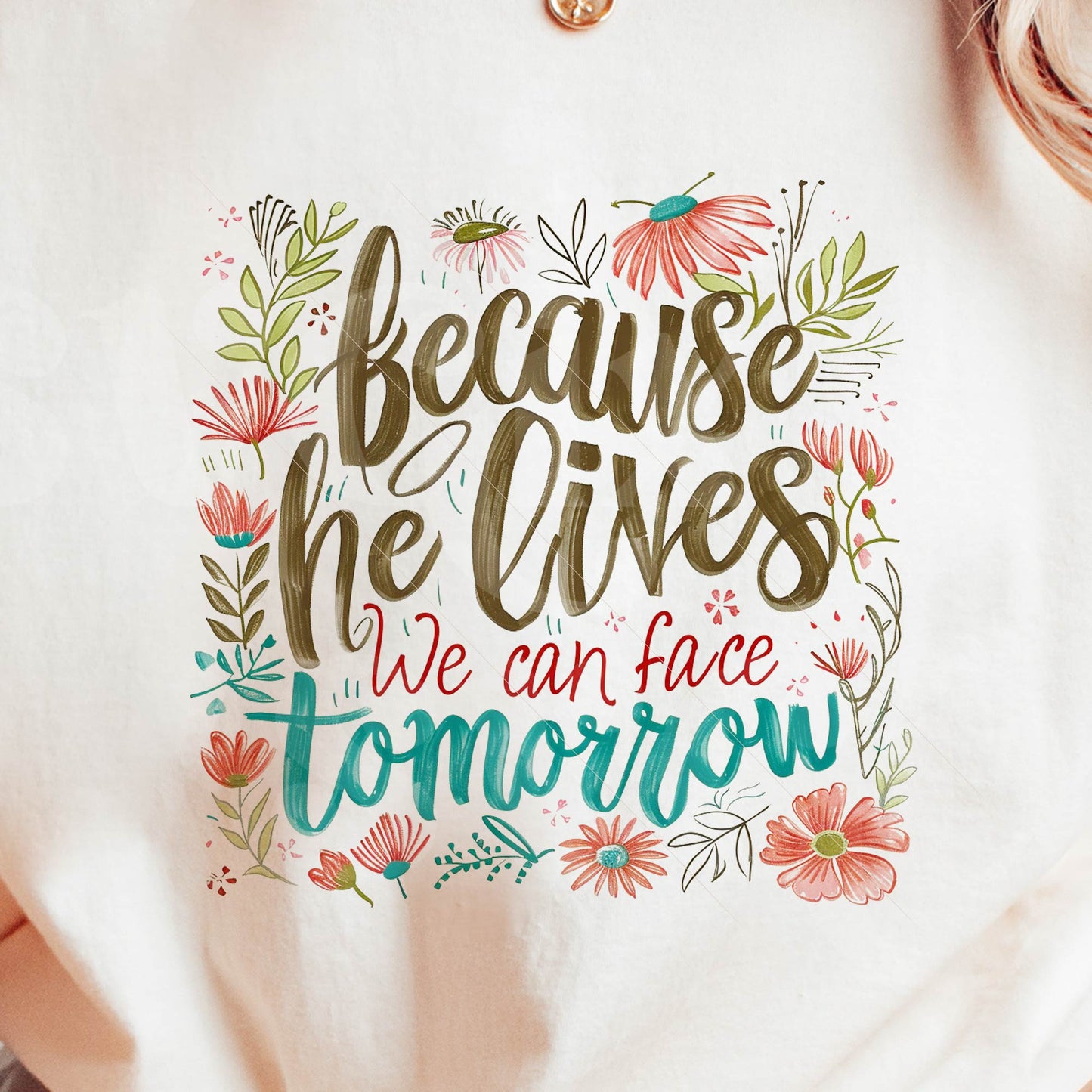 Because He Lives We Can Face Tomorrow by SVGix