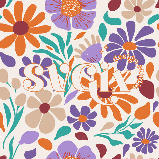 Boho Floral Seamless