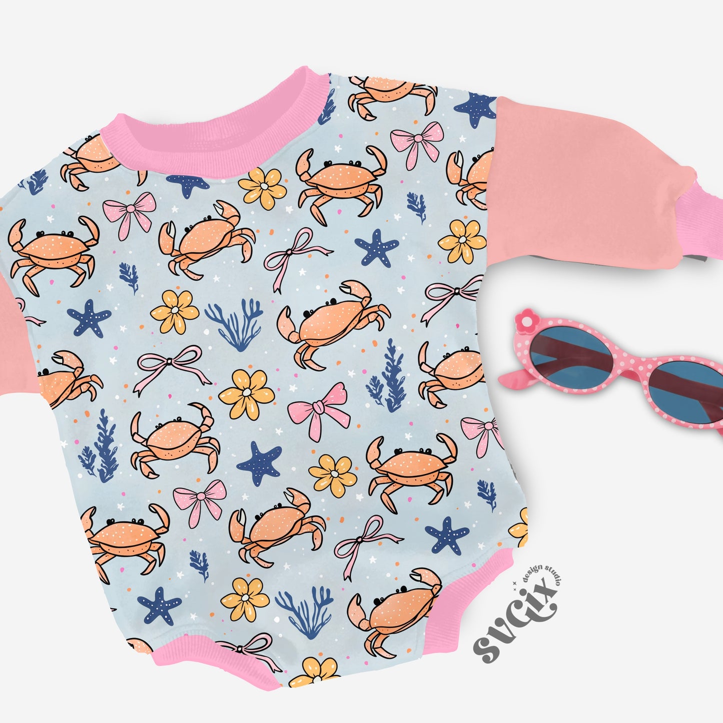 Coquette Crabs Seamless