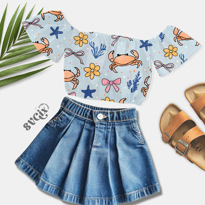 Coquette Crabs Seamless