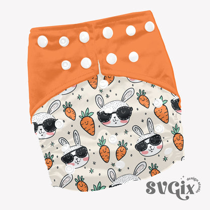 Cool Bunnies Seamless Pattern