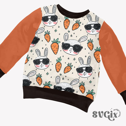 Cool Bunnies Seamless Pattern