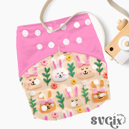 Coquette Bunnies Seamless Pattern by SVGix