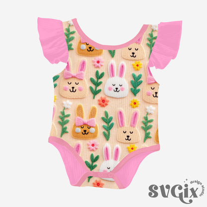 Coquette Bunnies Seamless Pattern by SVGix