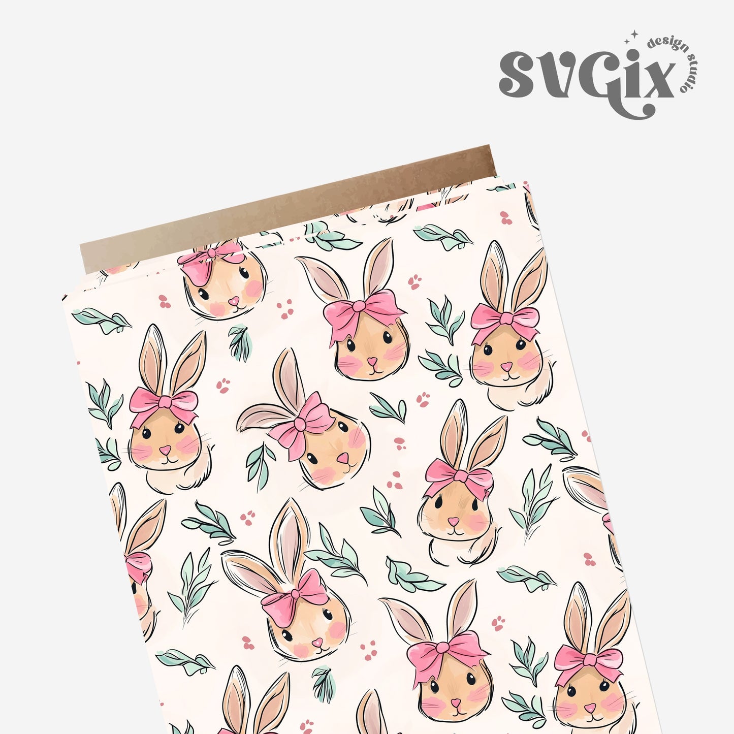 Coquette Easter Bunnies Seamless