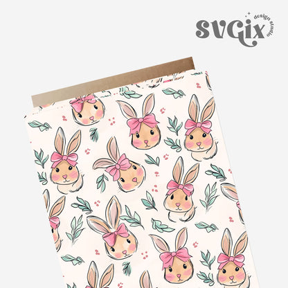 Coquette Easter Bunnies Seamless