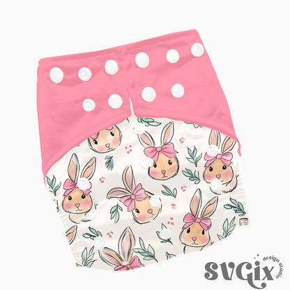 Coquette Easter Bunnies Seamless