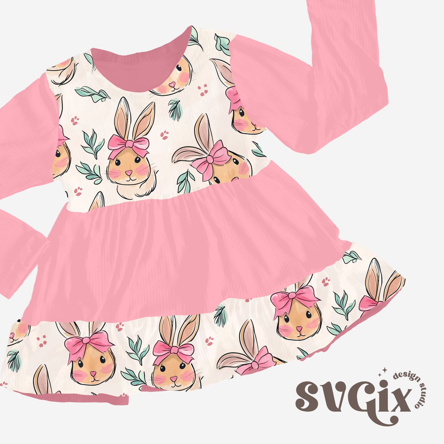 Coquette Easter Bunnies Seamless