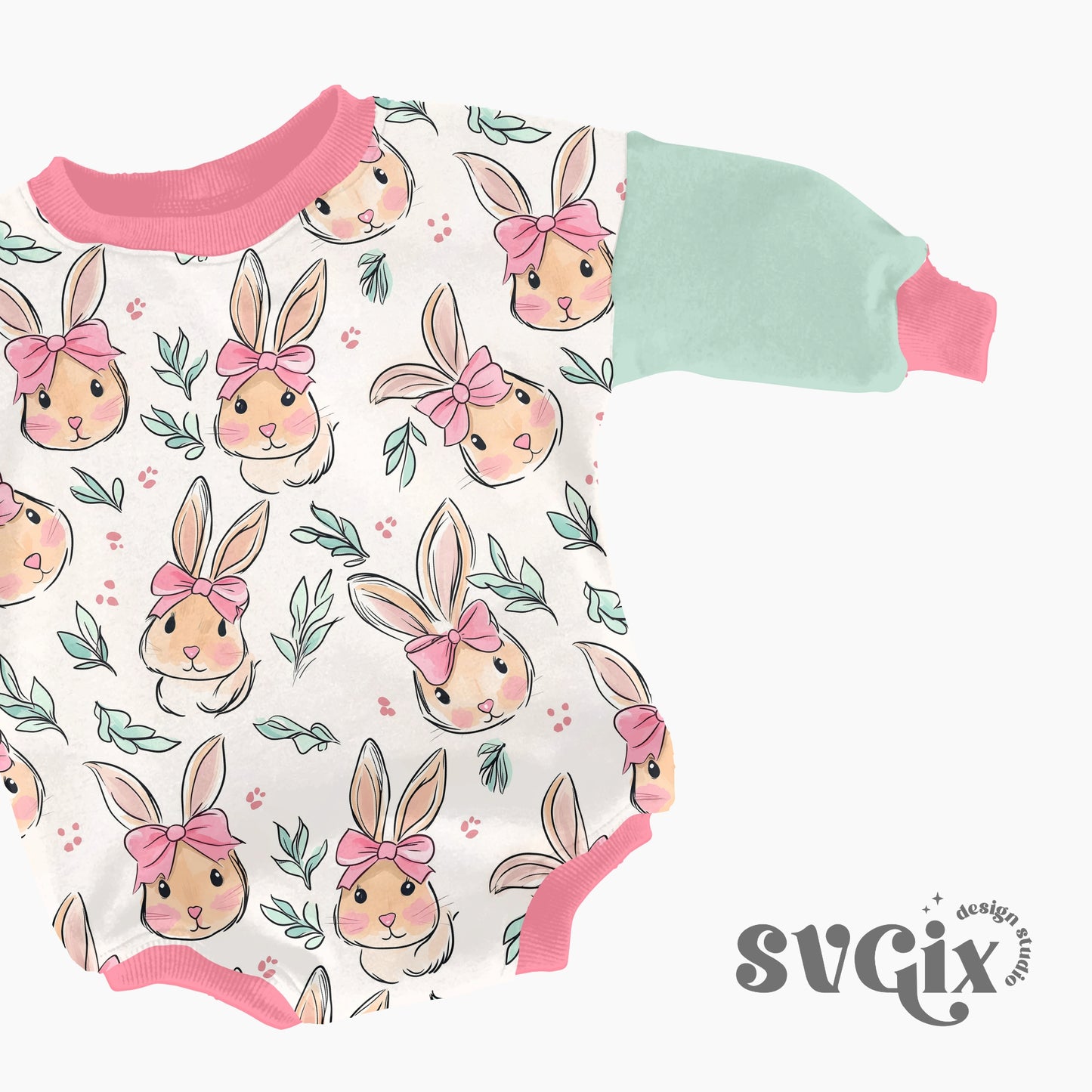 Coquette Easter Bunnies Seamless