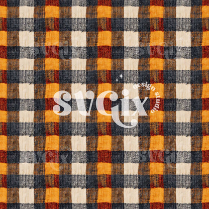 Cozy Fall Flannel Seamless Pattern