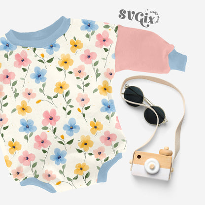 Dainty Painted Floral Seamless