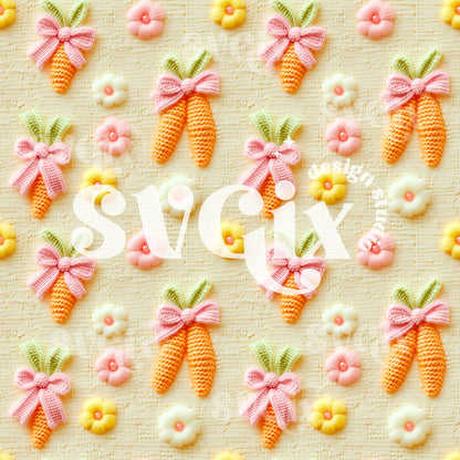 Coquette Easter Carrots Seamless