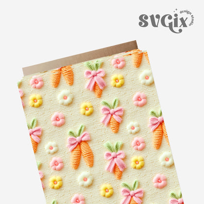 Coquette Easter Carrots Seamless