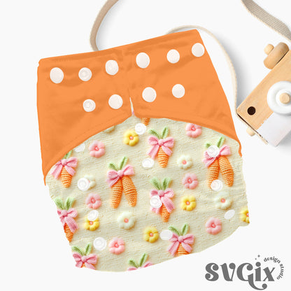 Coquette Easter Carrots Seamless