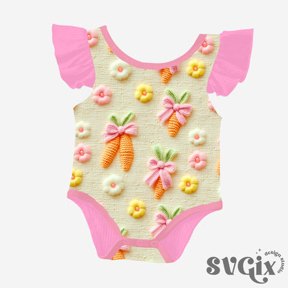 Coquette Easter Carrots Seamless
