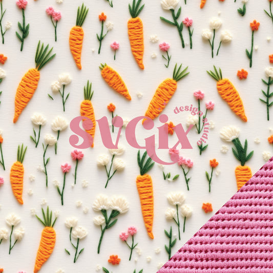 Cute Little Carrots Seamless File