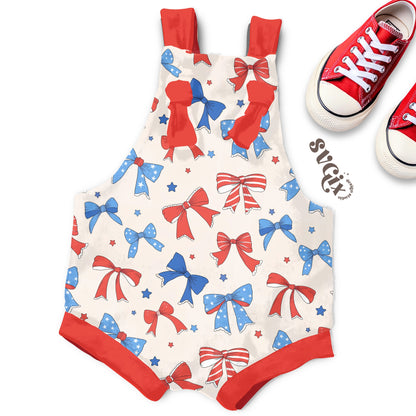 Fourth of July Bows Seamless Pattern