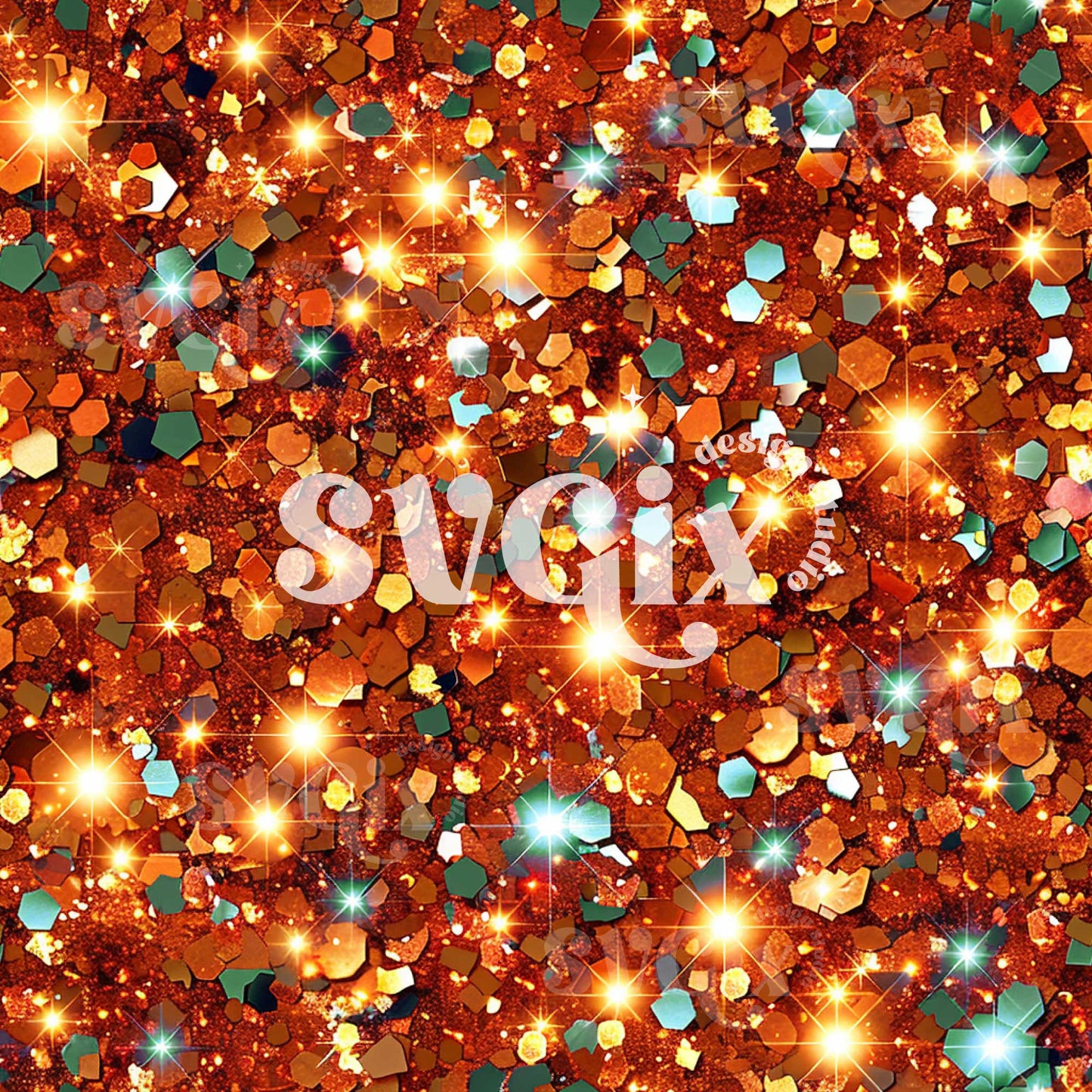 Fall Glitter Seamless Pattern