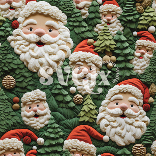 Ho ho ho Santa Seamless Pattern