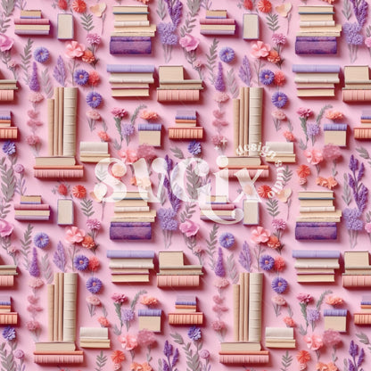 Jes Books Seamless Pattern