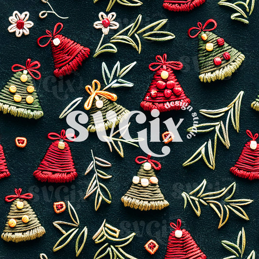 Jingle Bells Seamless Pattern by SVGix