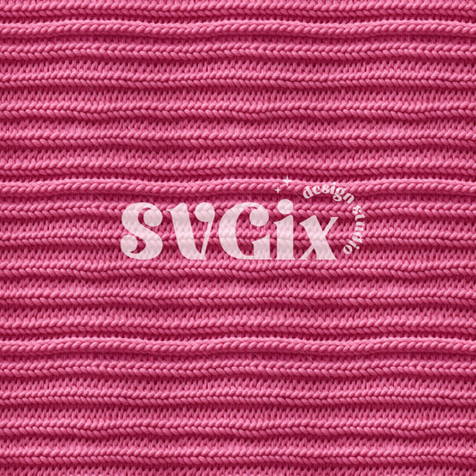 Light Magenta Red Knit Seamless Pattern by SVGix