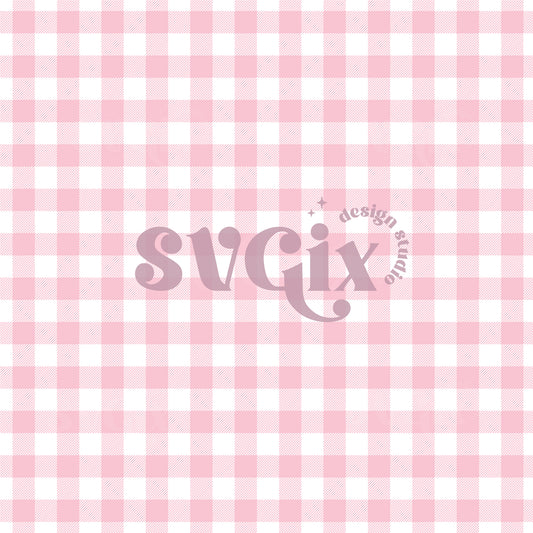 Light Pink Buffalo Gingham Seamless