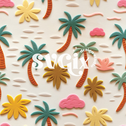 Palm Trees Seamless Pattern