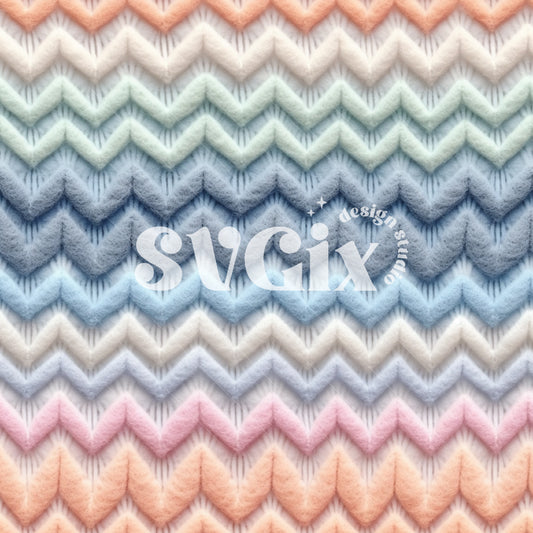 Pastel Chefron Seamless Pattern