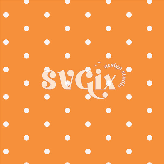 Polka Dots Orange Seamless