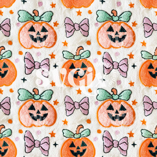 Pumpkin Pretties- Halloween Bows Seamless Pattern