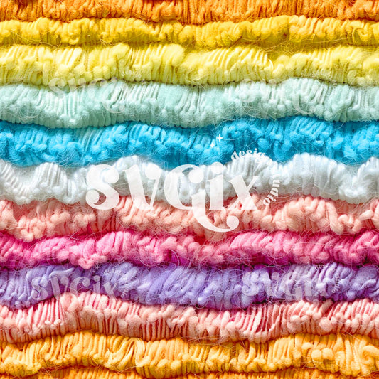 Rainbow Woven Seamless Pattern
