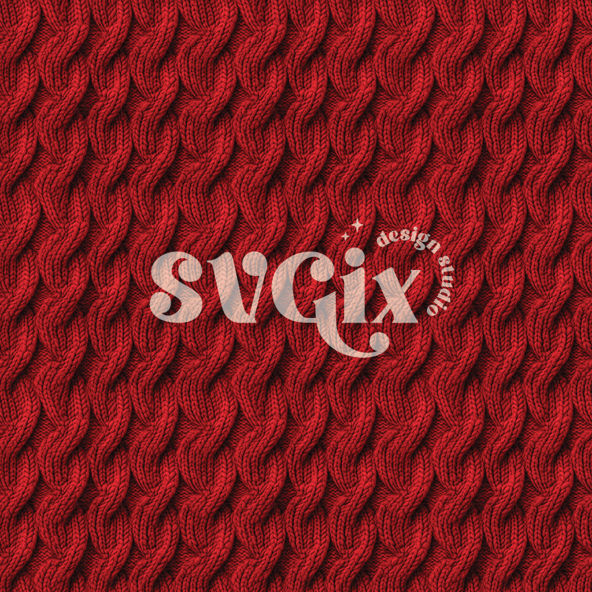 Red Knit Seamless Pattern – SVGix