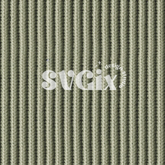 Sage Plain Knit Seamless Pattern