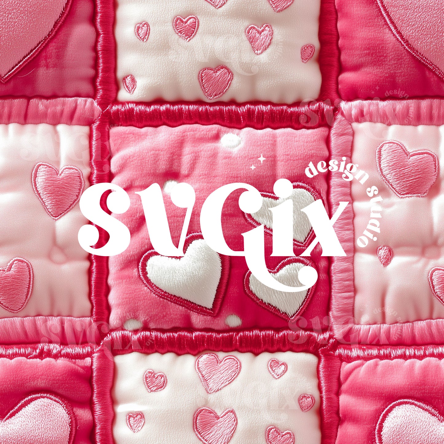 Soft Patchwork Quilt of Affection Vday Seamless