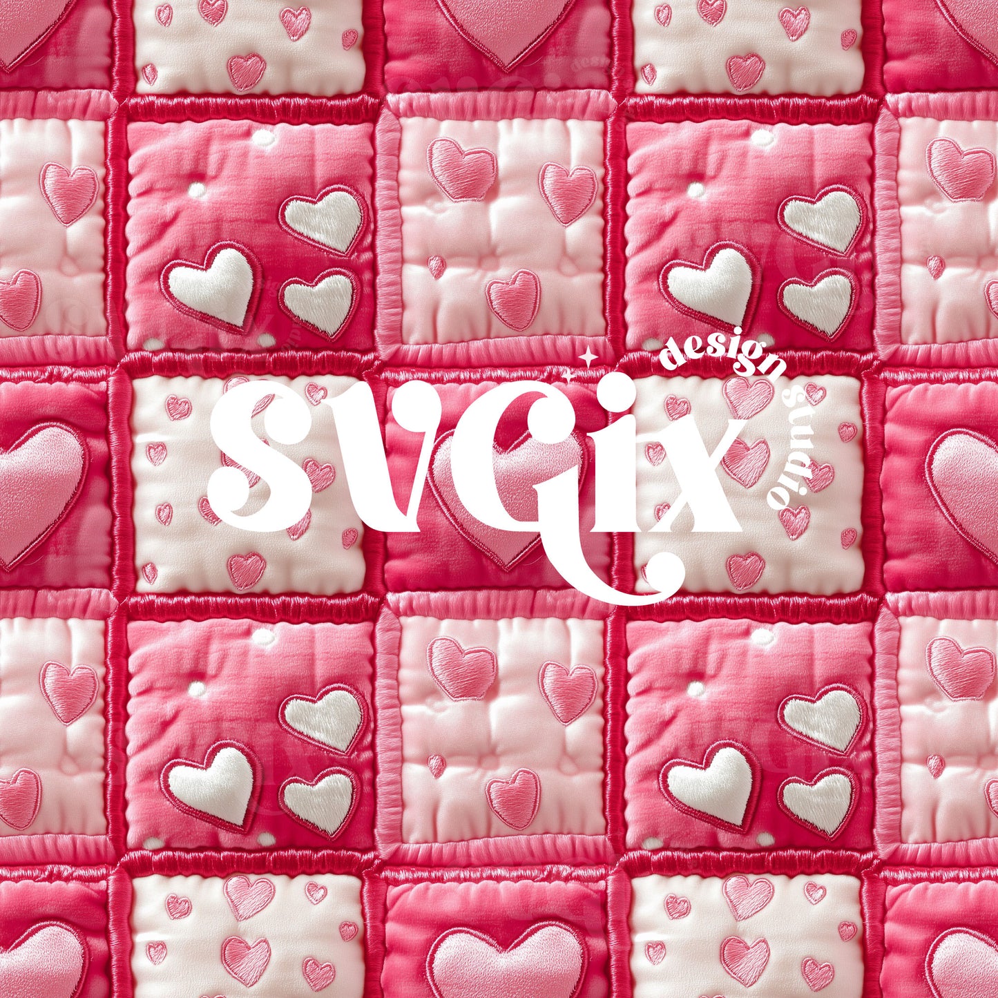 Soft Patchwork Quilt of Affection Vday Seamless