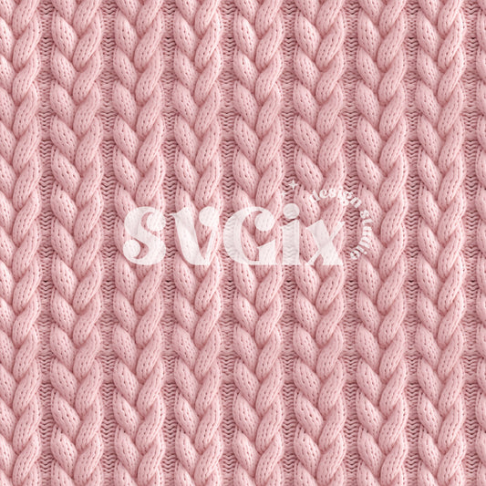 Soft Pink Knit Seamless Pattern