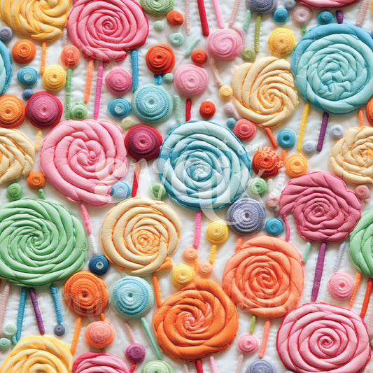 Sucker 3d Seamless Pattern by SVGixa