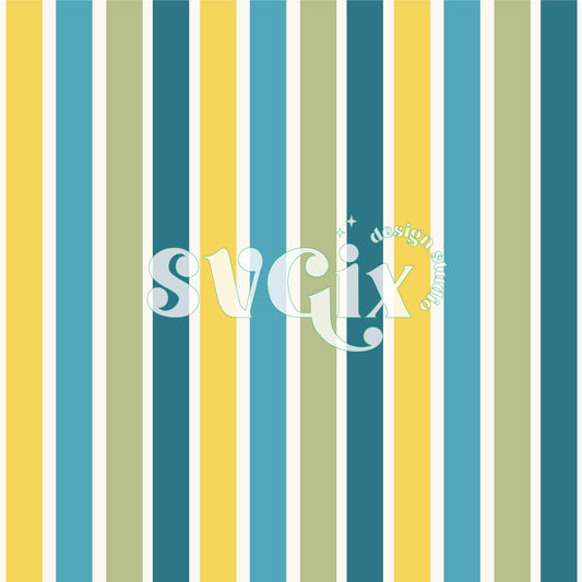 Summer Stripes 4 Seamless Pattern