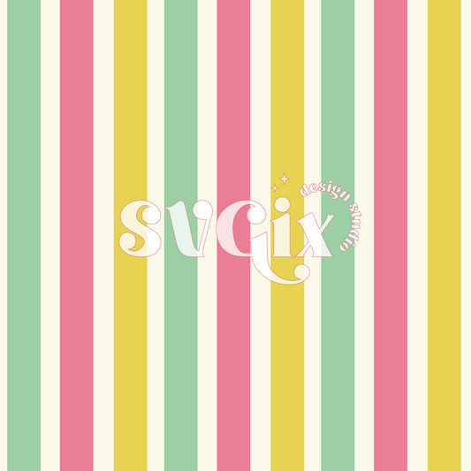 Summer Stripes 3 Seamless Pattern
