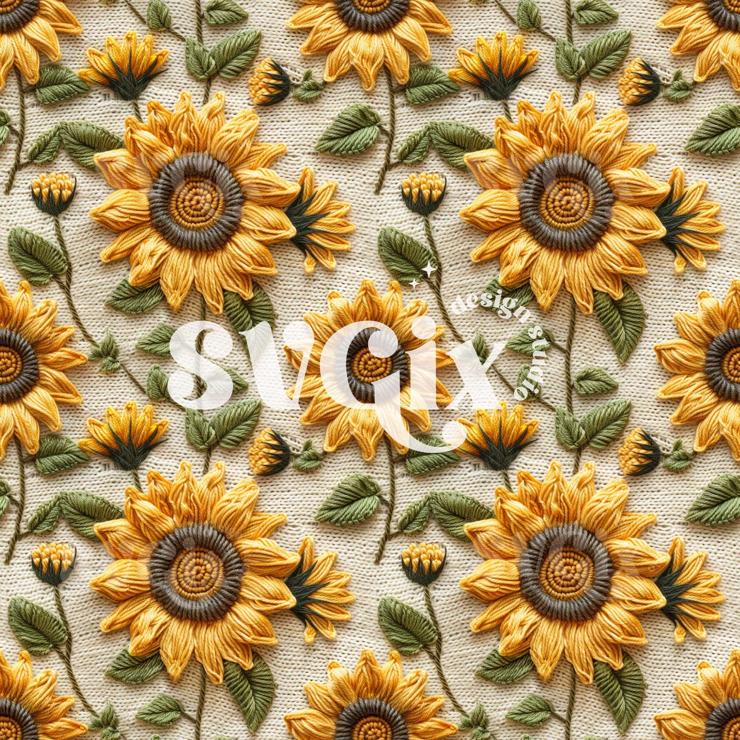 Sunflower Serenade Seamless Pattern